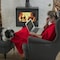 Hastings Home Chenille Throw Blanket for Couch, Home Decor, Sofa and Chair, Oversized 60" x 70", Vineyard Red 414588YNQ - alternate 2